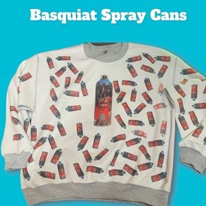 Inspired by the artist Michael Jean Basquiat. 50/50 blend polyester & cotton. 🔥